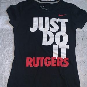 Beautiful Nike “Just do it “ Rutgers shirt